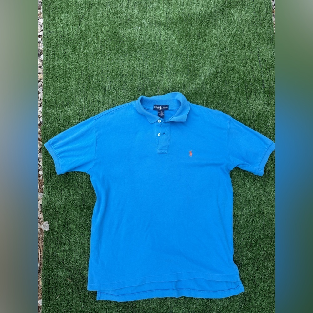 Ralph Lauren Bright Blue Polo Shirt, Size L